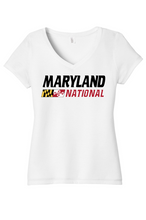 Load image into Gallery viewer, Maryland National Lacrosse Womens Perfect Tri V-Neck Tee
