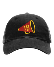 Load image into Gallery viewer, HIES Cheerleading Garment Washed UNSTRUCTURED Mesh Back Trucker Cap