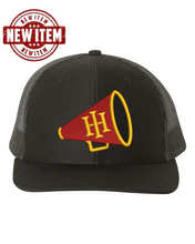 Load image into Gallery viewer, HIES Cheerleading Garment Washed STRUCTURED Mesh Back Trucker Cap