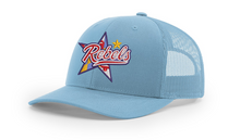 Load image into Gallery viewer, Rebels Lacrosse Garment Washed STRUCTURED Mesh Back Trucker Cap