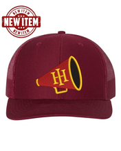 Load image into Gallery viewer, HIES Cheerleading Garment Washed STRUCTURED Mesh Back Trucker Cap