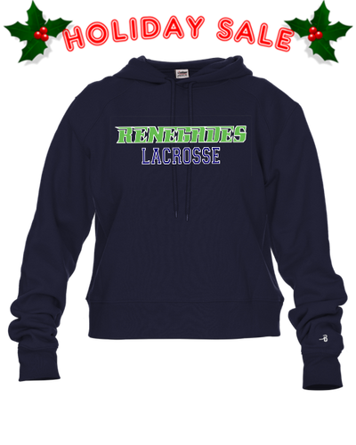 Renegades Lacrosse Fleece Womens Crop Hood