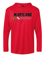 Load image into Gallery viewer, Maryland National Lacrosse Youth B-Core Long Sleeve Hood Tee