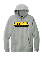 Load image into Gallery viewer, Steel Lacrosse Nike Adult Club Fleece Pullover Hoodie
