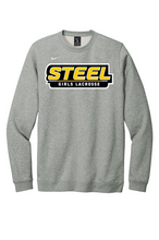 Load image into Gallery viewer, Steel Lacrosse Adult Nike Club Fleece Crew