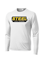 Load image into Gallery viewer, ***NEW*** Steel Lacrosse Youth Long Sleeve Sport-Tek Performance Tee