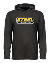 Load image into Gallery viewer, Steel Lacrosse Club Adult B-Core Long Sleeve Hood Tee