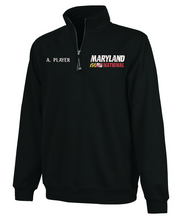 Load image into Gallery viewer, Maryland National Lacrosse Adult Crosswind Quarter Zip Sweatshirt