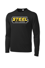 Load image into Gallery viewer, ***NEW*** Steel Lacrosse Youth Long Sleeve Sport-Tek Performance Tee
