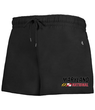 Load image into Gallery viewer, ***NEW*** Maryland National Lacrosse Badger Women's Fleece Short