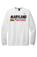 Load image into Gallery viewer, Maryland National Lacrosse Adult Nike Club Fleece Crew