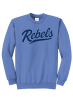 Load image into Gallery viewer, Rebels Lacrosse Youth Heavy Blend Crew Neck Sweatshirt