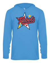 Load image into Gallery viewer, Rebels Lacrosse Club Adult B-Core Long Sleeve Hood Tee