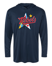 Load image into Gallery viewer, Rebels Lacrosse Club Adult B-Core Long Sleeve Hood Tee