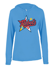 Load image into Gallery viewer, Rebels Lacrosse Women's B-Core Long Sleeve Hood Tee