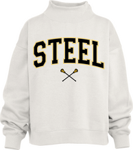 Load image into Gallery viewer, Steel Lacrosse Women's Oversized Mock Fleece