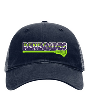 Load image into Gallery viewer, North Fulton United Lacrosse Garment Washed UNSTRUCTURED Mesh Back Trucker Cap