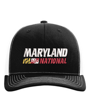 Load image into Gallery viewer, Maryland National Lacrosse Garment Washed STRUCTURED Mesh Back Trucker Cap