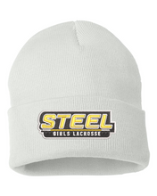 Load image into Gallery viewer, Steel Lacrosse Solid Cuffed Beanie