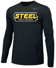Load image into Gallery viewer, Steel Lacrosse Nike Adult Team Legend Long-Sleeve Crew