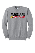 Load image into Gallery viewer, Maryland National Lacrosse Adult Heavy Blend Crew Neck Sweatshirt