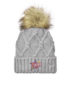 Load image into Gallery viewer, Rebels Lacrosse Faux Fur Pom Beanie