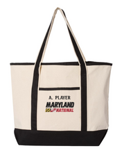 Load image into Gallery viewer, Maryland National Lacrosse 34.6L Large Canvas Deluxe Tote