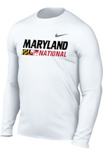 Load image into Gallery viewer, Maryland National Lacrosse Nike Adult Team Legend Long-Sleeve Crew