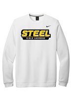 Load image into Gallery viewer, Steel Lacrosse Adult Nike Club Fleece Crew