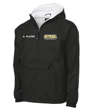 Load image into Gallery viewer, Steel Lacrosse Adult Solid Flannel Lined Windbreaker