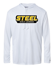 Load image into Gallery viewer, Steel Lacrosse Club Adult B-Core Long Sleeve Hood Tee