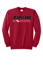 Load image into Gallery viewer, Maryland National Lacrosse Adult Heavy Blend Crew Neck Sweatshirt