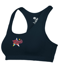 Load image into Gallery viewer, ***NEW*** Rebels Lacrosse Badger Girls Racerback Sports Bra