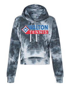 Walton Tennis Women's Crop Tie-Dye Hooded Sweatshirt
