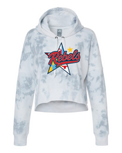 Load image into Gallery viewer, Rebels Lacrosse Women's Crop Tie-Dye Hooded Sweatshirt