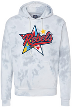 Load image into Gallery viewer, Rebels Lacrosse Adult Tie-Dye Fleece Hooded Sweatshirt