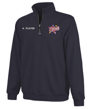 Load image into Gallery viewer, Rebels Lacrosse Adult Crosswind Quarter Zip Sweatshirt