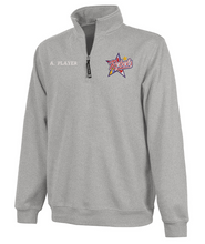 Load image into Gallery viewer, Rebels Lacrosse Adult Crosswind Quarter Zip Sweatshirt