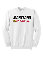 Load image into Gallery viewer, Maryland National Lacrosse Adult Heavy Blend Crew Neck Sweatshirt