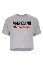 Load image into Gallery viewer, Maryland National Lacrosse Women's Ideal Crop T-Shirt