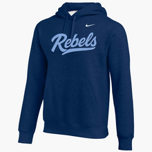 Load image into Gallery viewer, Rebels Lacrosse Nike Youth Club Fleece Hoodie