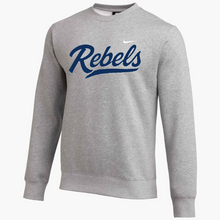 Load image into Gallery viewer, Rebels Lacrosse Adult Nike Club Fleece Crew