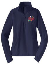 Load image into Gallery viewer, Rebels Lacrosse Ladies Performance 1/4-Zip