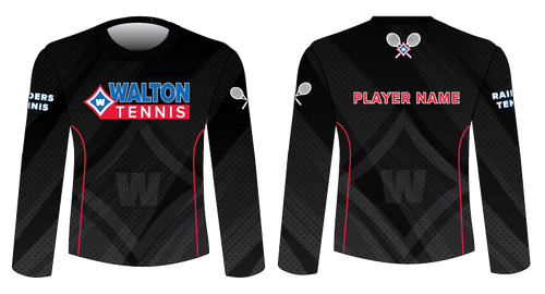Walton Tennis WOMEN'S Sublimated Long Sleeve Performance Shirt - Customized with Player Name
