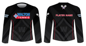 Walton Tennis MEN'S Sublimated Long Sleeve Performance Shirt - Customized with Player Name