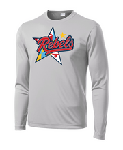 Load image into Gallery viewer, ***NEW*** Rebels Lacrosse Adult Long Sleeve Sport-Tek Performance Tee