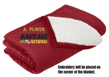 Load image into Gallery viewer, ***NEW*** Maryland National Lacrosse PA Mountain Lodge Blanket