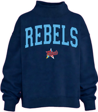 Load image into Gallery viewer, Rebels Lacrosse Women's Oversized Mock Fleece