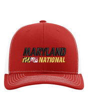 Load image into Gallery viewer, Maryland National Lacrosse Garment Washed STRUCTURED Mesh Back Trucker Cap