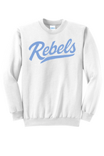 Load image into Gallery viewer, Rebels Lacrosse Youth Heavy Blend Crew Neck Sweatshirt